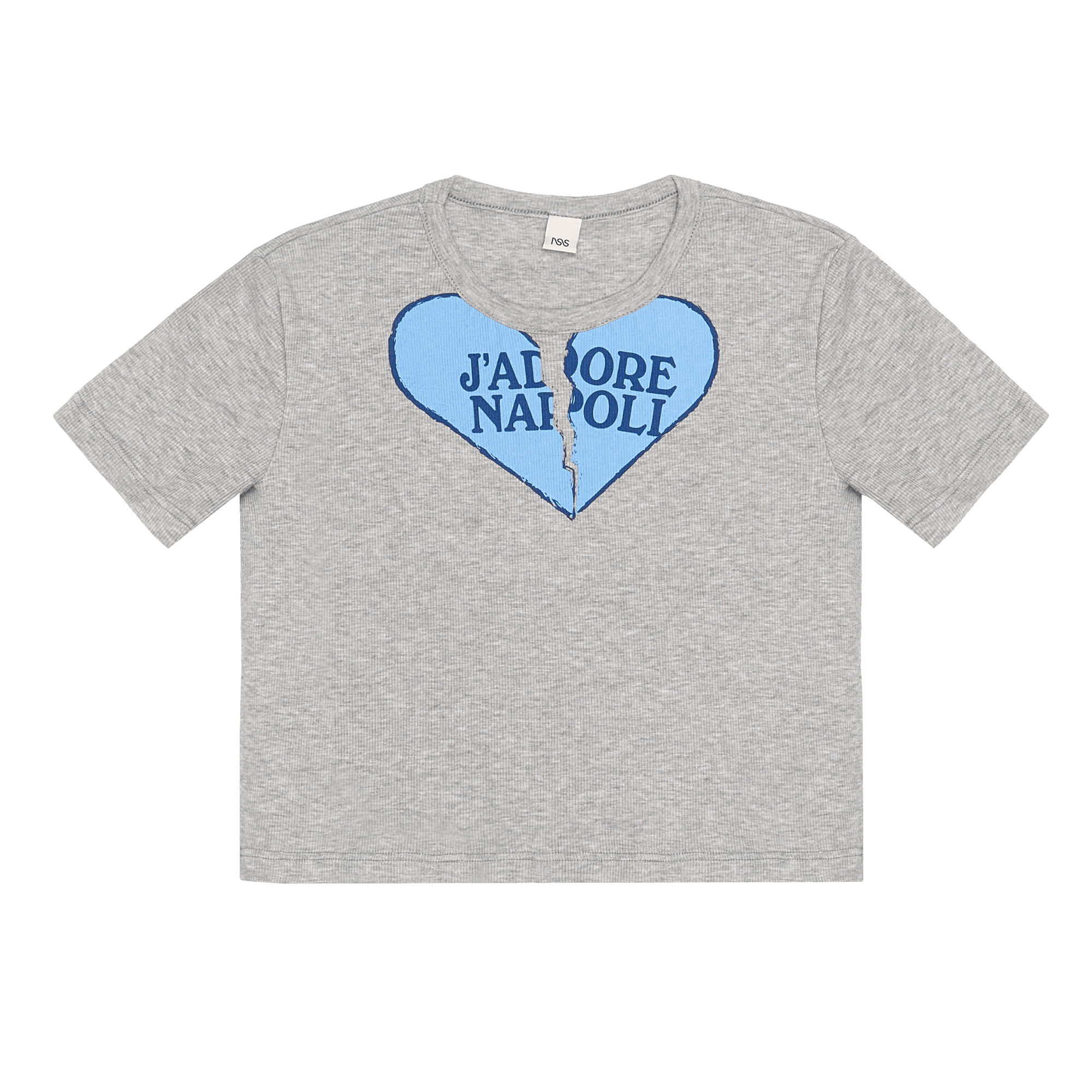 T-shirt slim Corta Broken Heart Grey