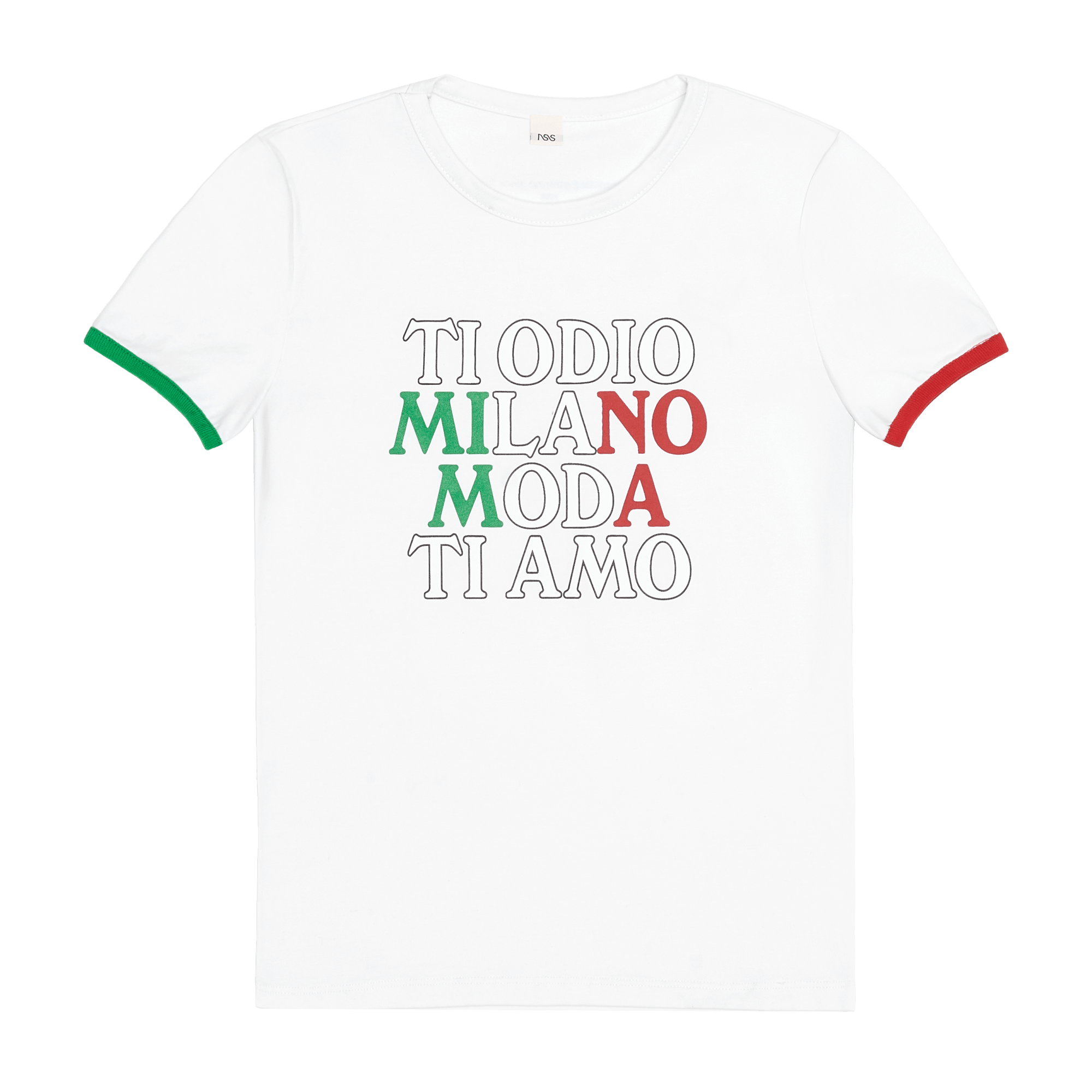 Ti Odio Milano Moda Ti Amo Ring Tee White