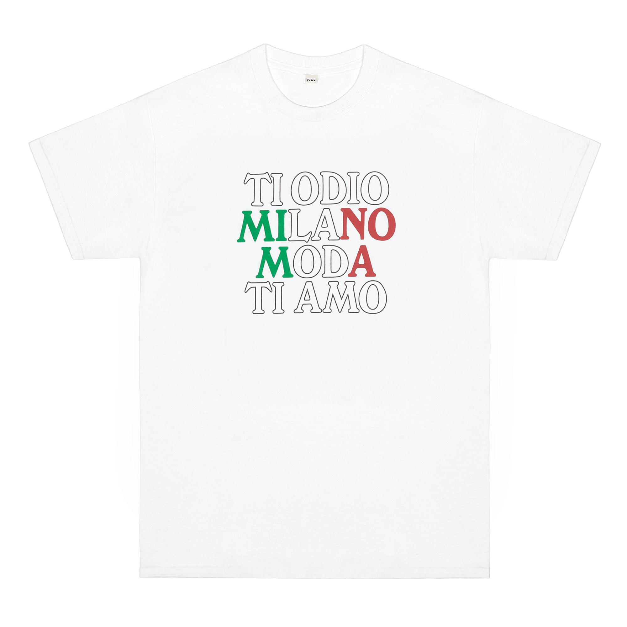 Ti Odio Milano Moda Ti Amo T-shirt White