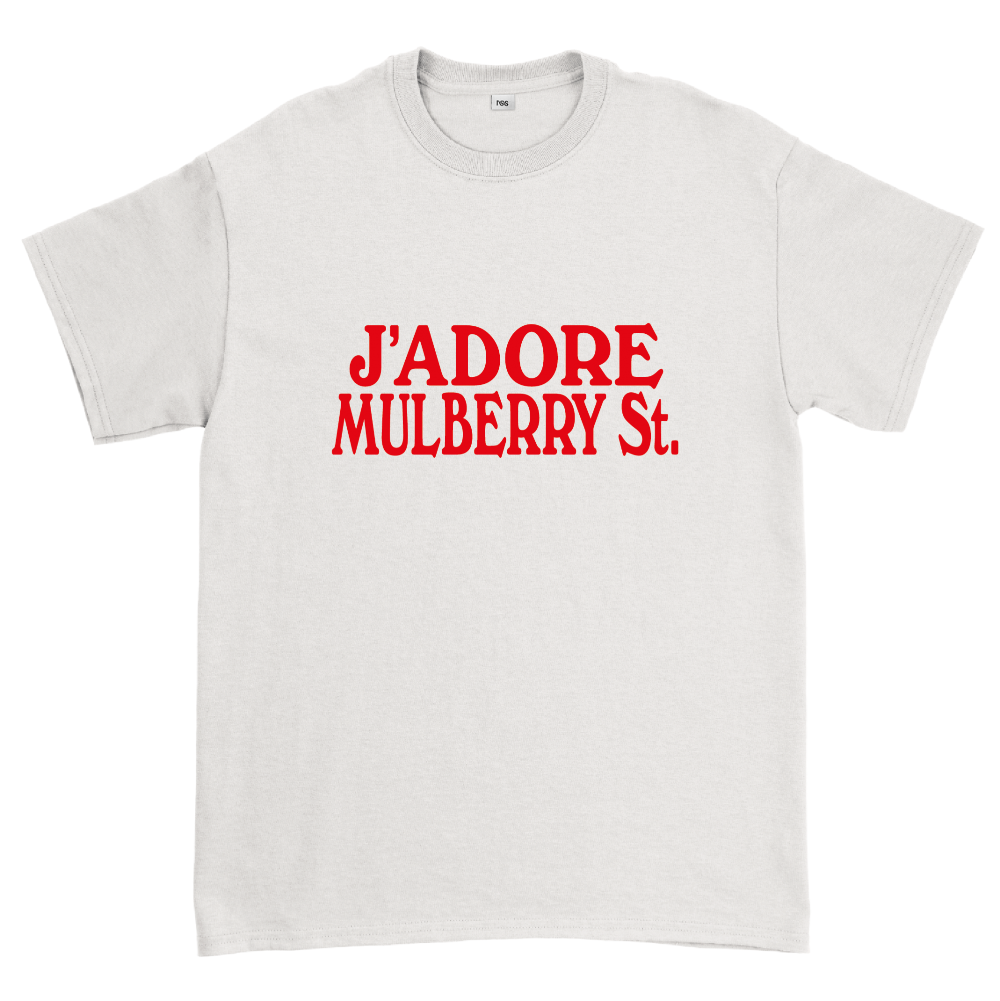 J'Adore Mulberry St. Tee White