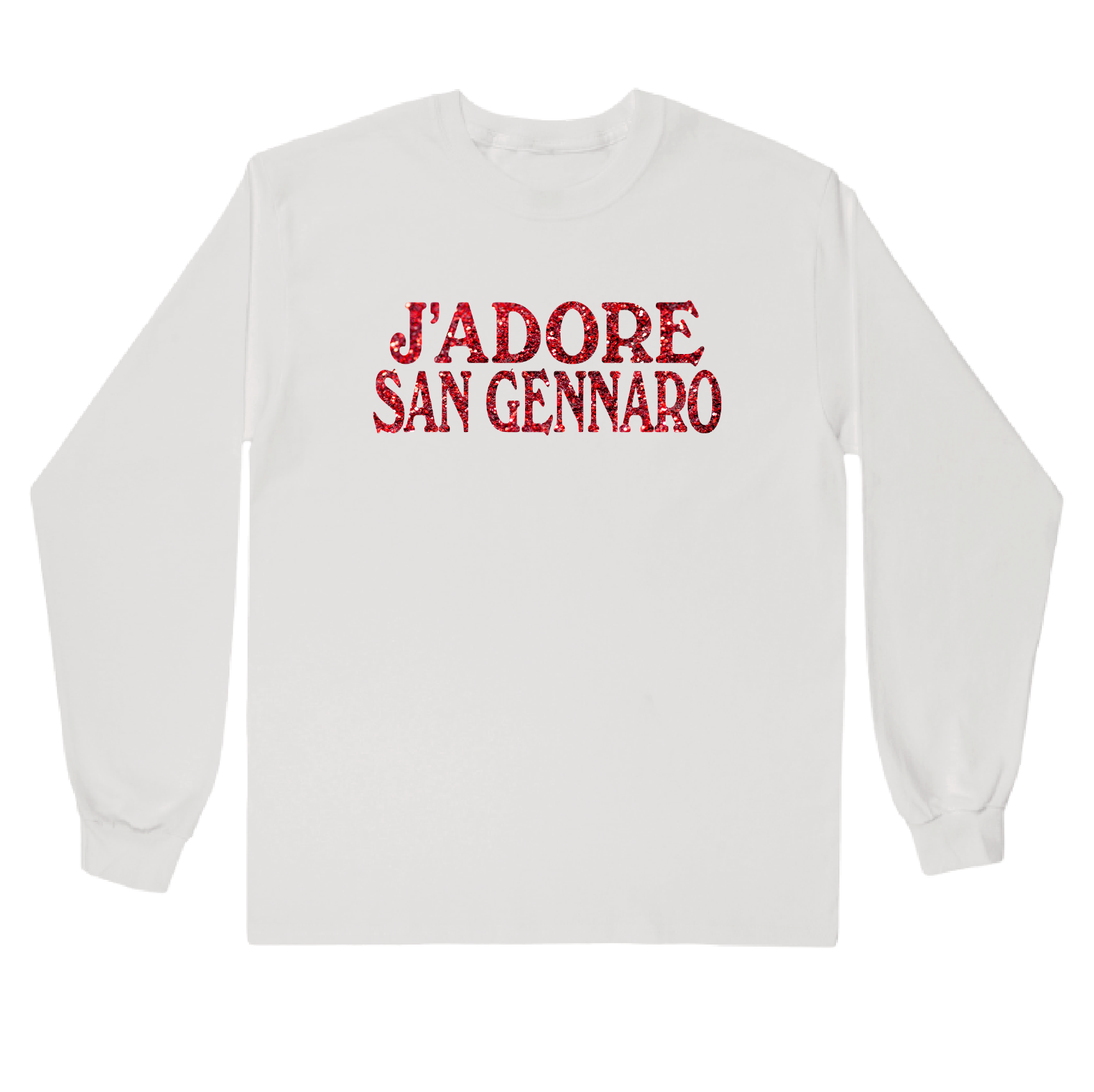 J'Adore San Gennaro Long-sleeved tee White