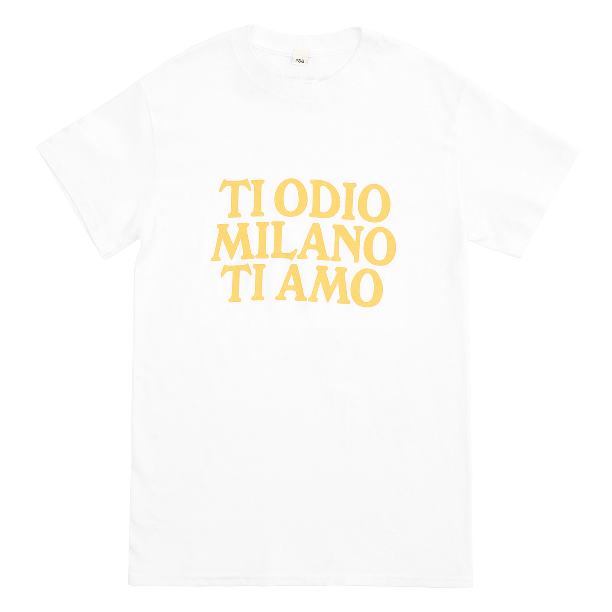 T-Shirt White/Yellow