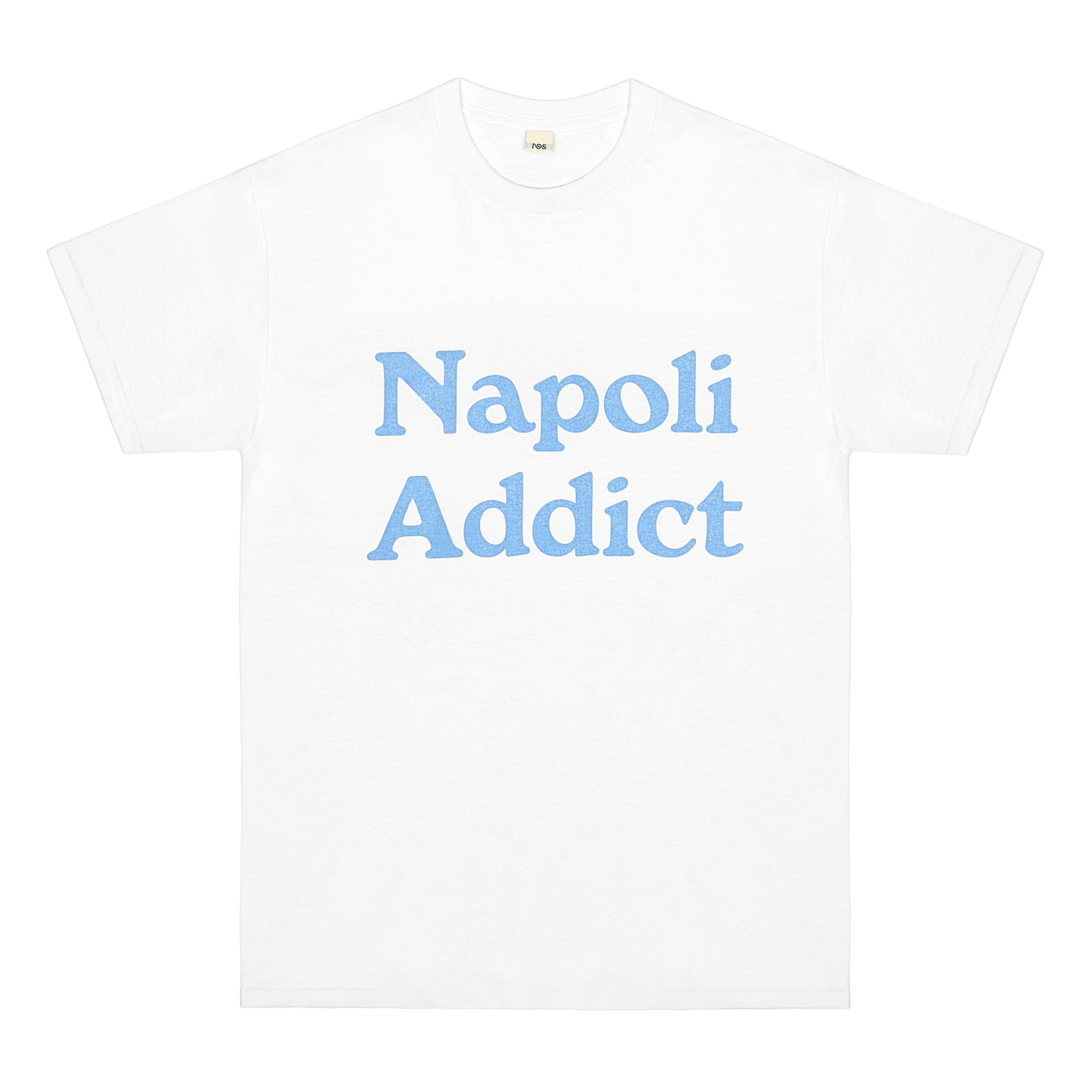 Napoli Addict T-Shirt White/Baby Blue