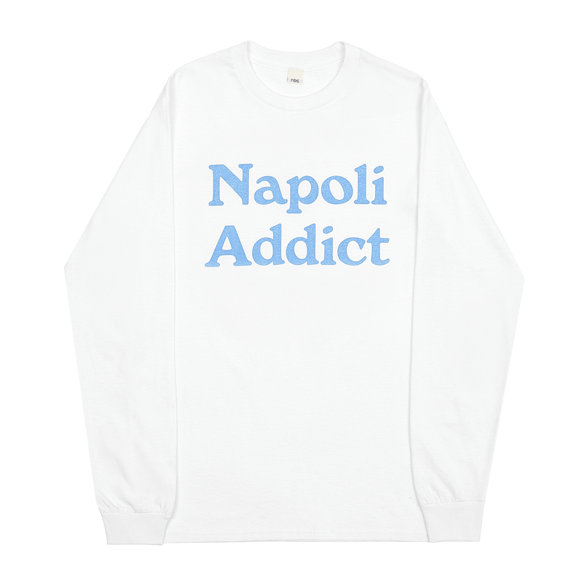 Napoli Addict Long Sleeve White/Baby Blue