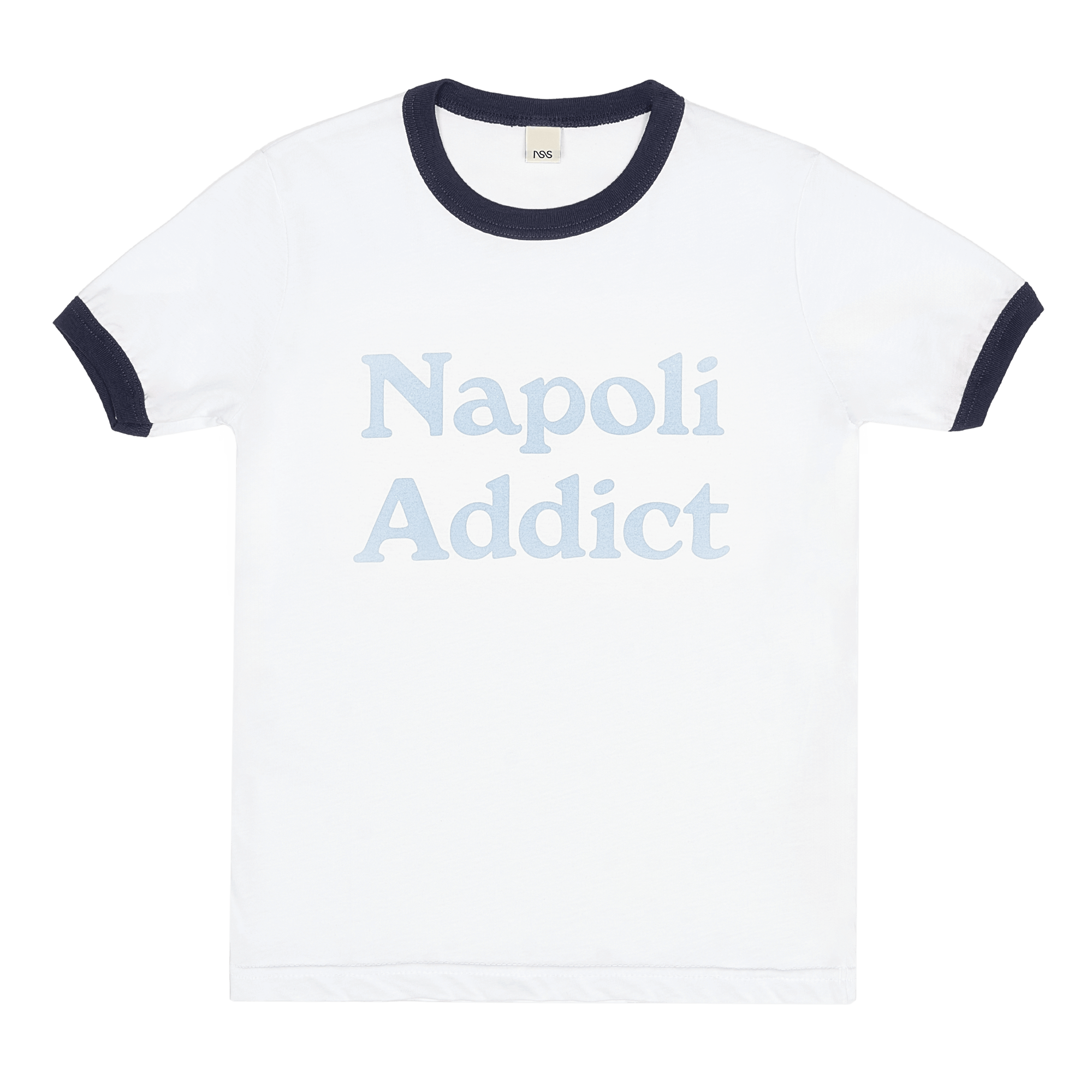 Napoli Addict Ring Tee White/Baby Blue