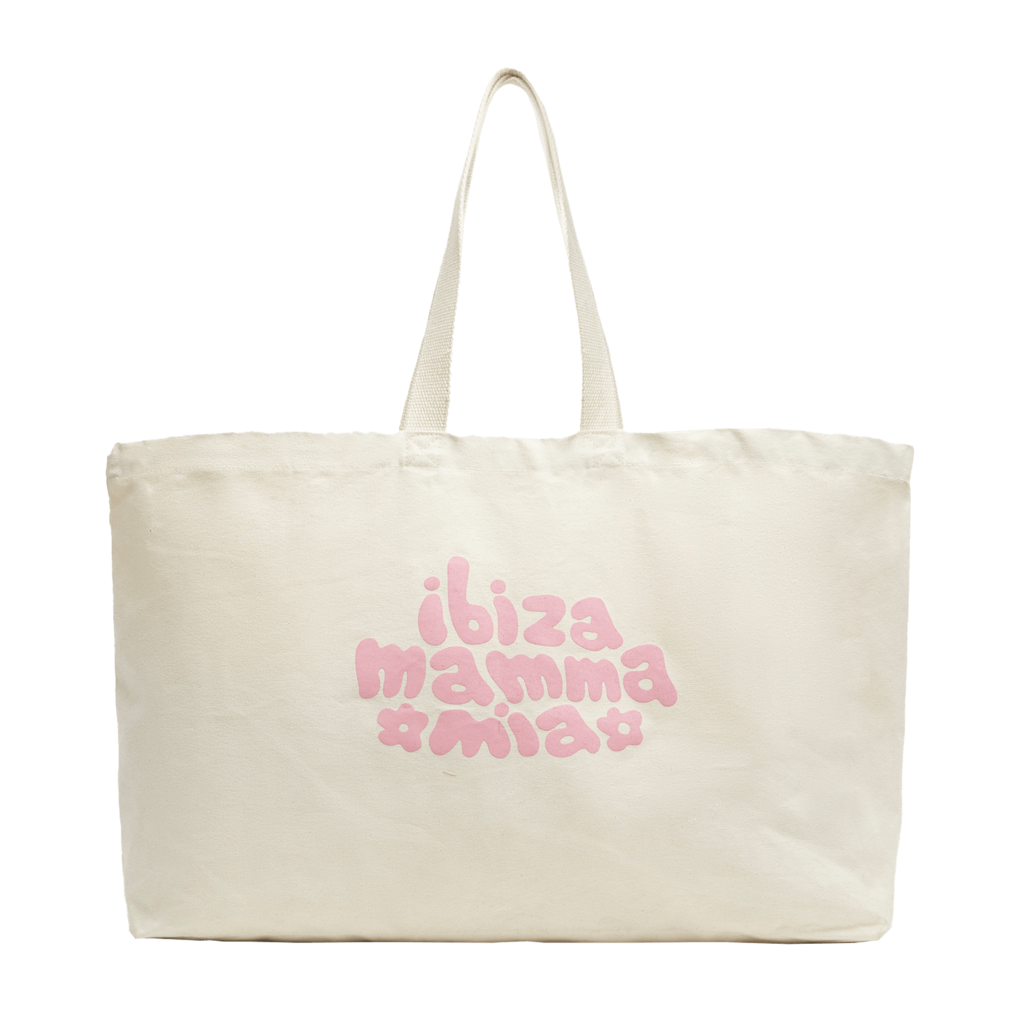 Maxi Tote Bag White/Pink