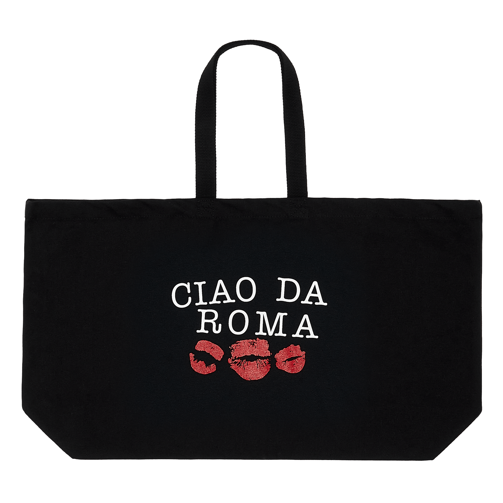 Big Tote Bag Ciao Da Roma Black