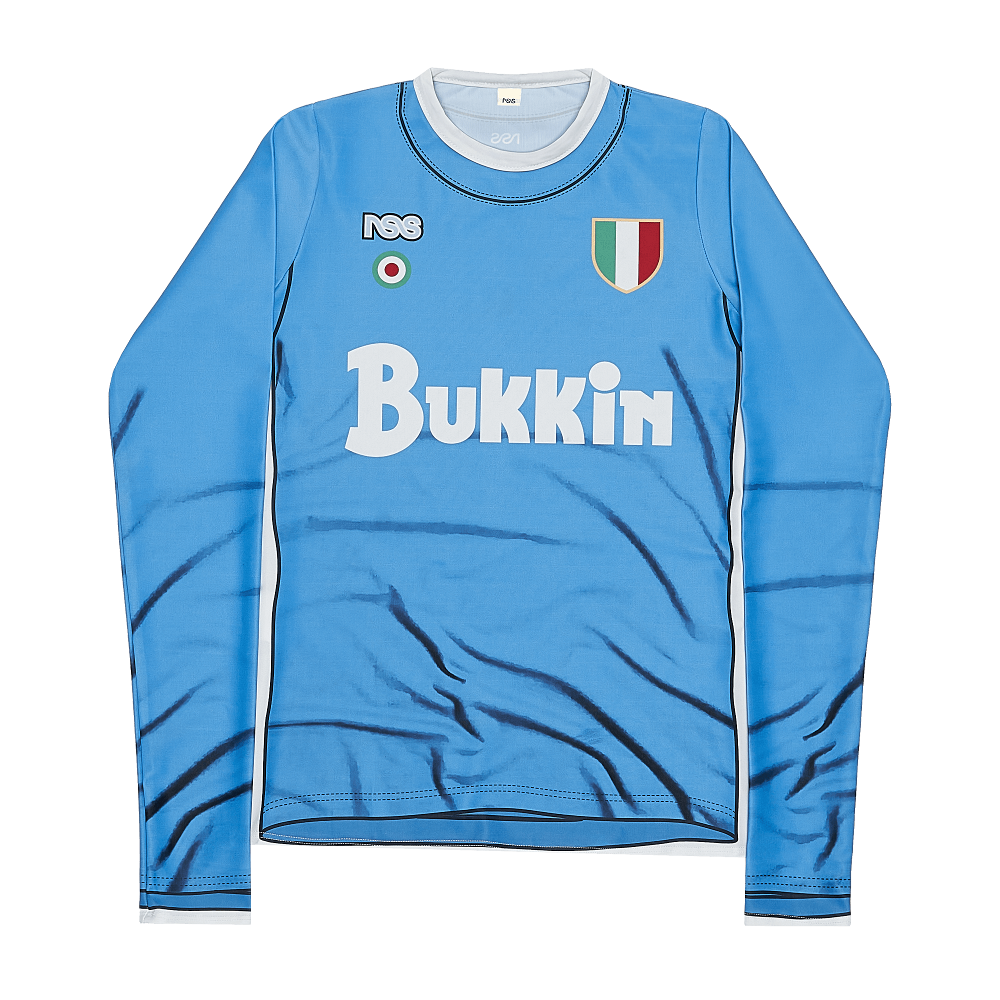 Bukkin Slim Long Sleeve T-shirt Baby Blue