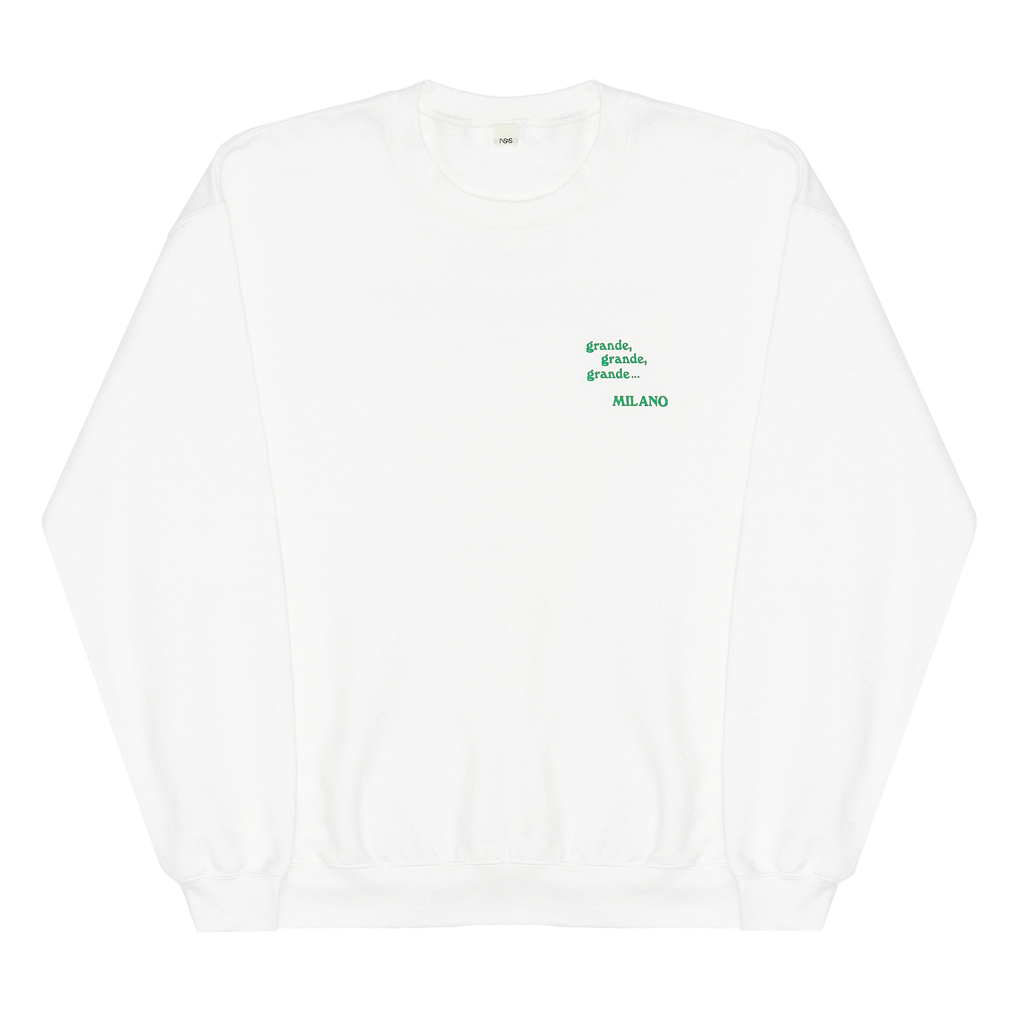  Sweatshirt Grande Milano White/Green