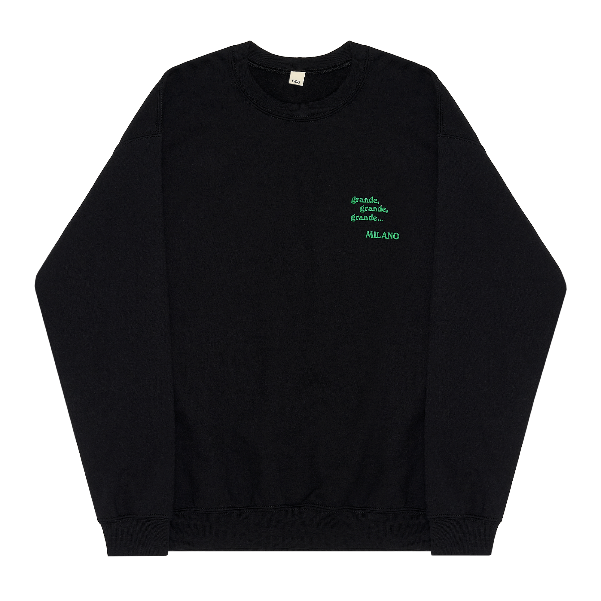  Sweatshirt Grande Milano Black/Green