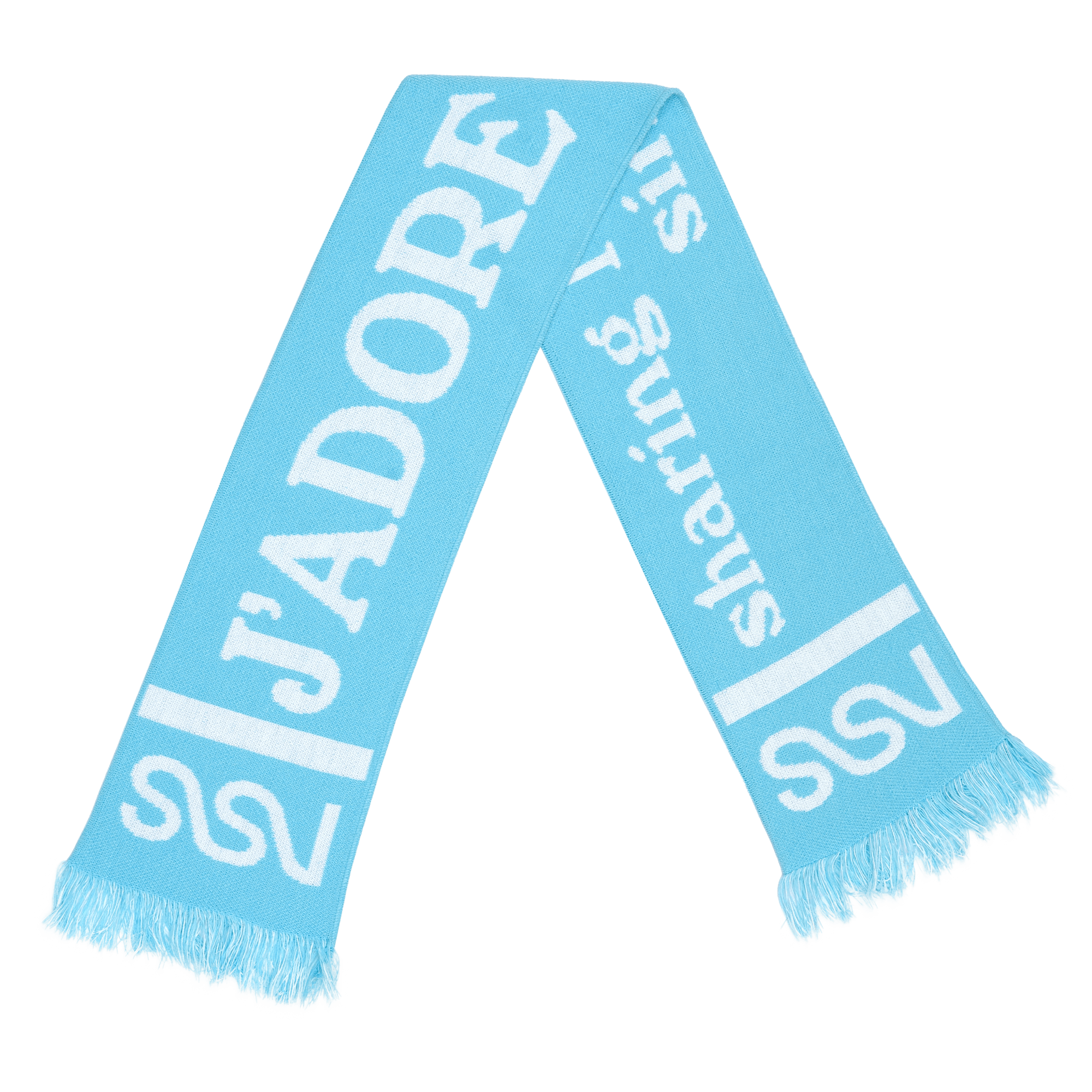 Scarf Baby Blue/White